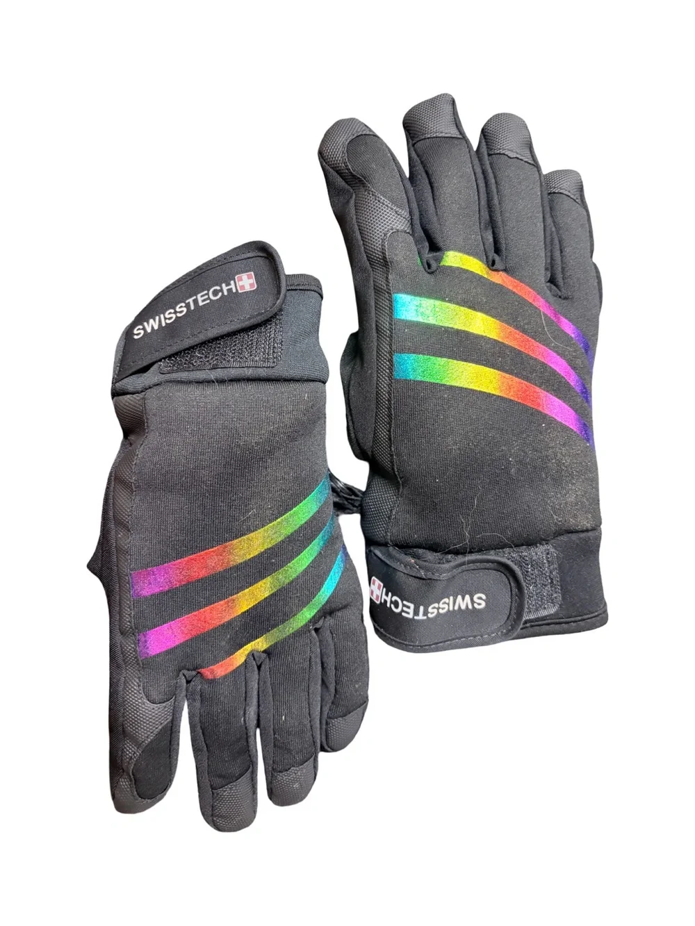Swiss Tech Kids Mittens & Gloves - Neon Yellow, Hot Pink, Black